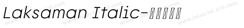 Laksaman Italic字体转换